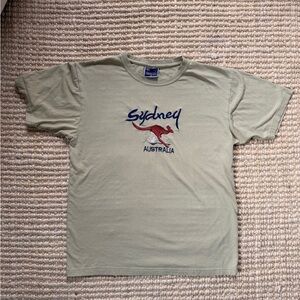 Sydney Australia Embroidered T-Shirt - Taupe